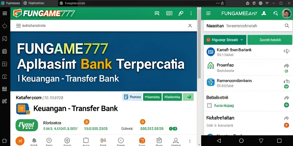 Tampilan antarmuka FUNGAME777 untuk Transfer Bank yang intuitif.