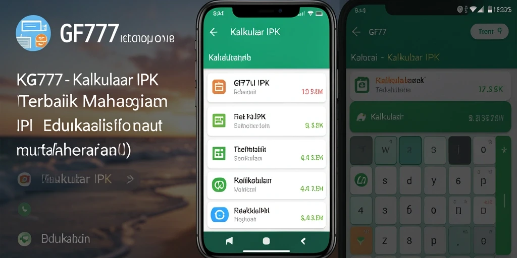 Tampilan antarmuka GF777 untuk Kalkulator IPK yang sederhana dan efisien.