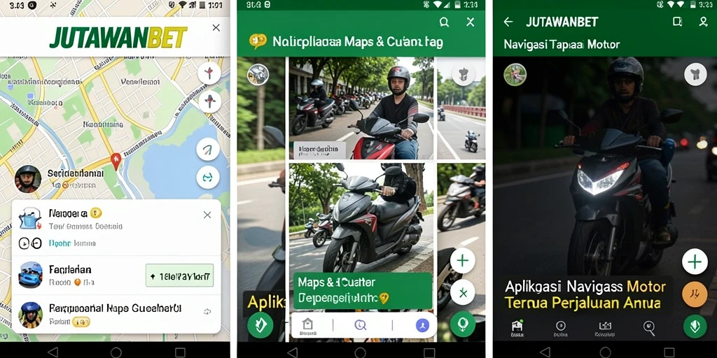 Antarmuka utama JUTAWANBET yang menampilkan navigasi motor.