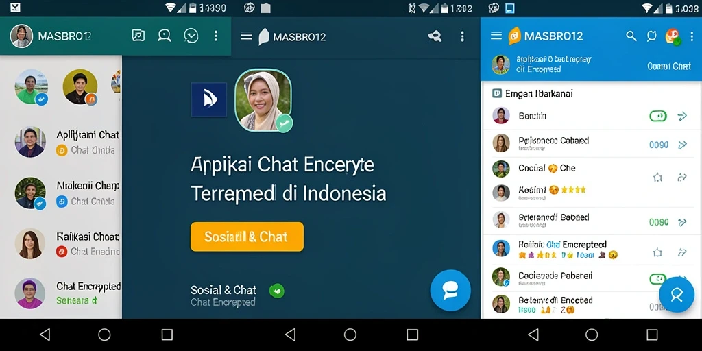 Tampilan antarmuka aplikasi MASBRO12 yang intuitif dan modern.