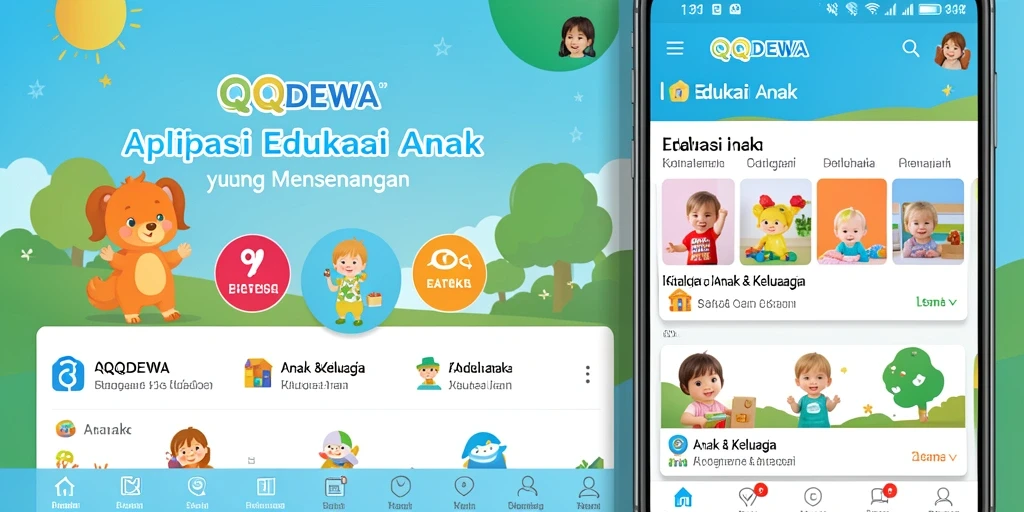 Tampilan antarmuka edukatif aplikasi QQDEWA.