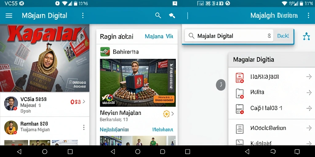 Tampilan antarmuka VC55 yang sederhana dan fungsional.